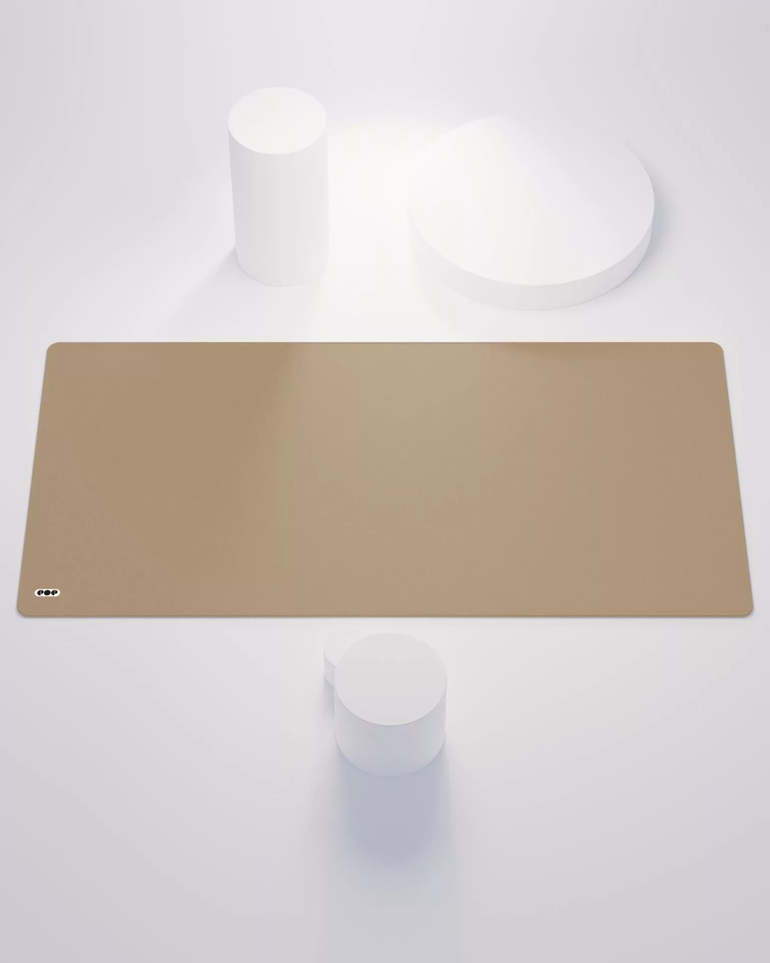 Earth Brown Minimalist Desk Mat Mouse Pad 1