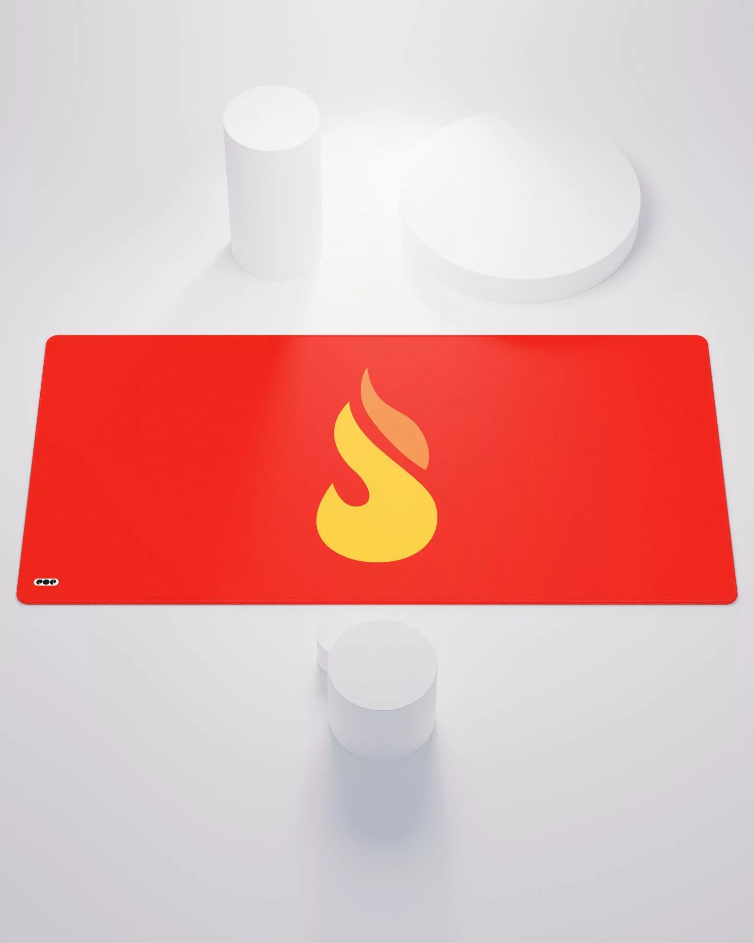 Fire Type Pokemon Minimalist Desk Mat Mouse Pad 1