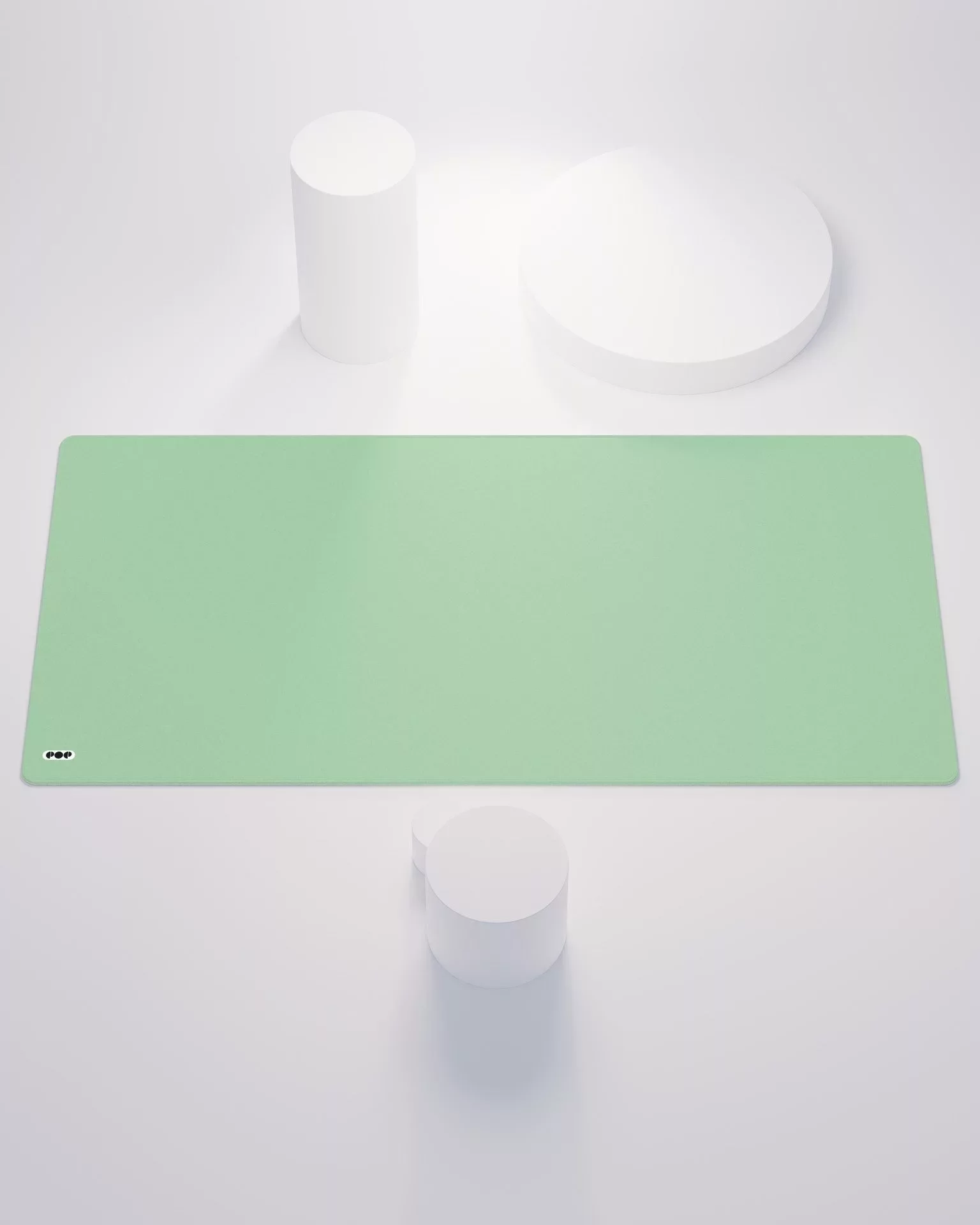 Grass Green Minimalist Desk Mat Mouse Pad 1
