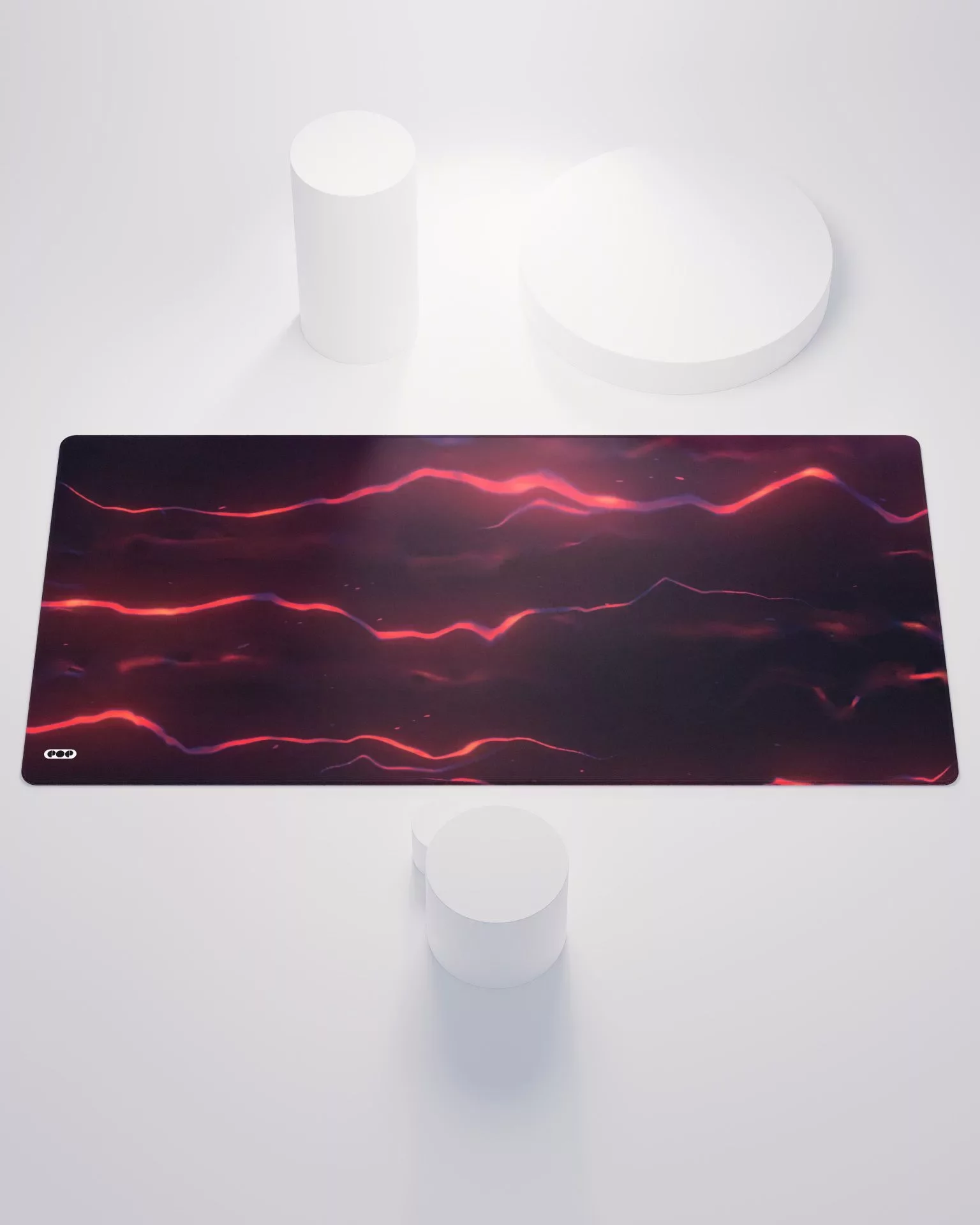 High Voltage Electricity Green Desk Mat Mouse Pad 1