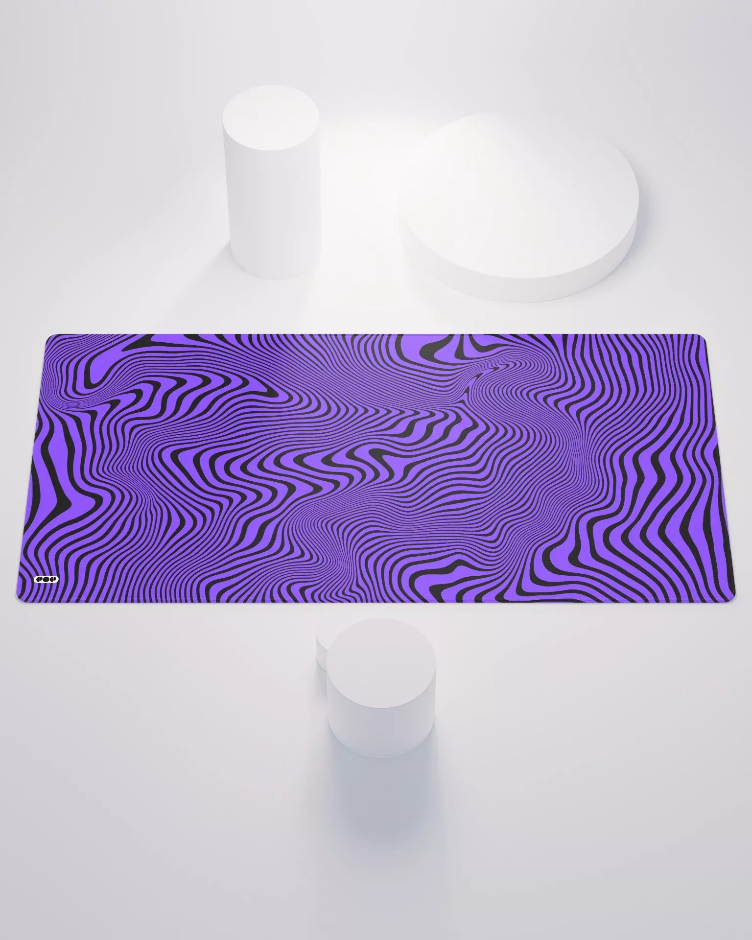 Ripples Purple Minimalist Desk Mat Mouse Pad 1