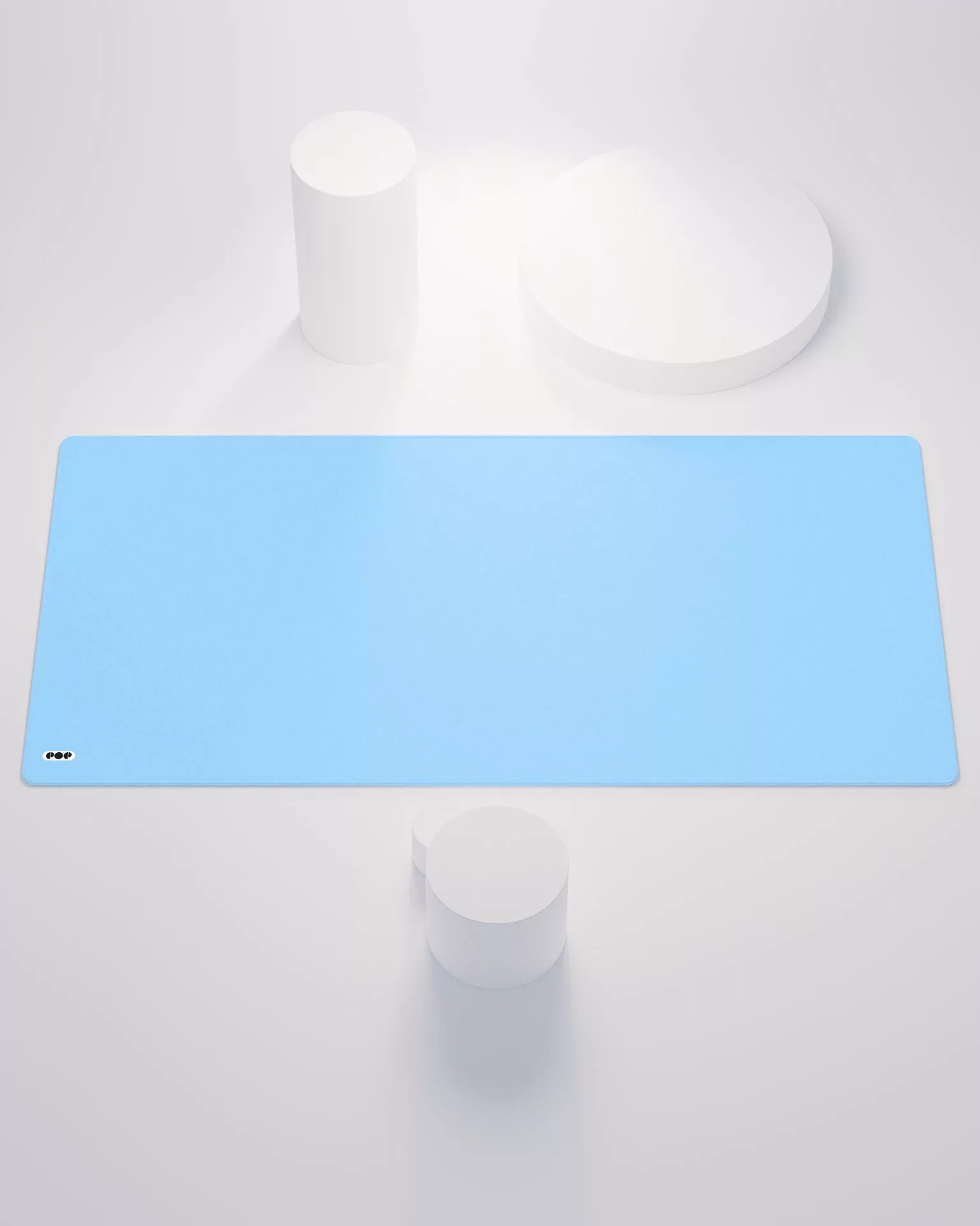 Sky Blue Minimalist Desk Mat 1