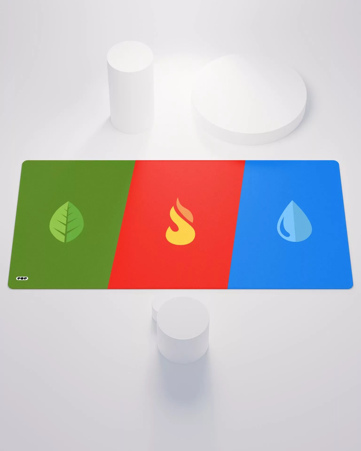 Starter Type Pokemon Minimalist Desk Mat Mouse Pad 1