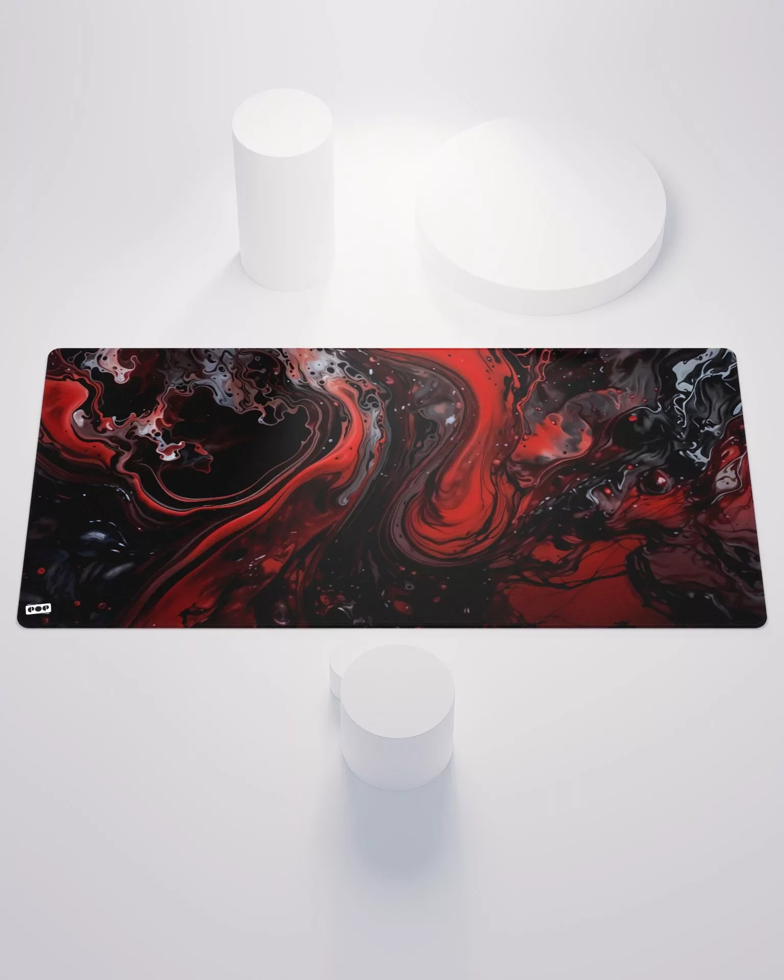 Liquid Death Epoxy Resin Style Desk Mat 1