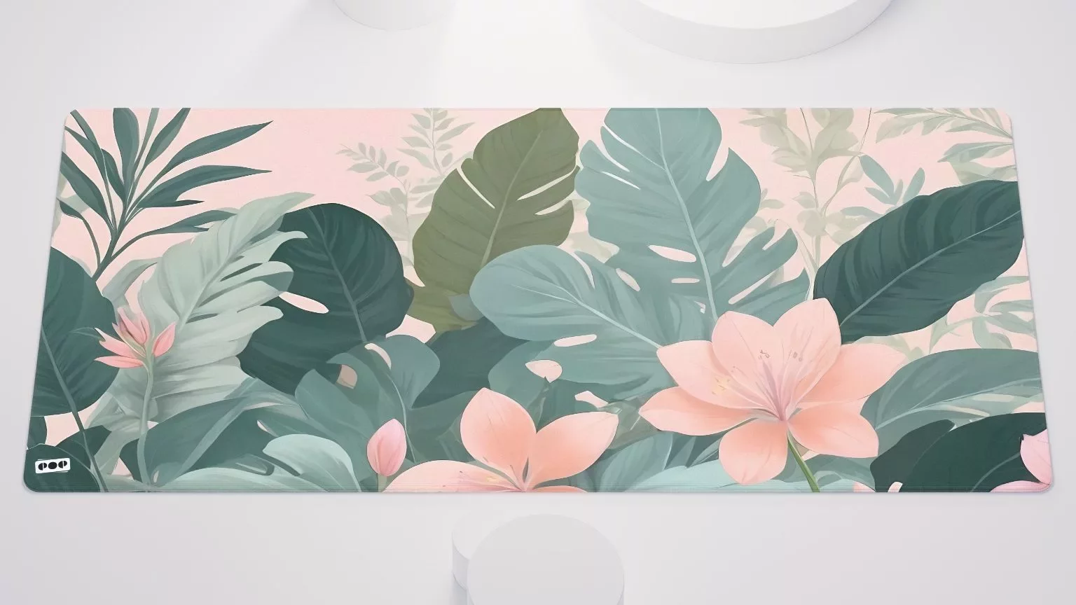 Pastel Serenity Botanical Desk Mat 1