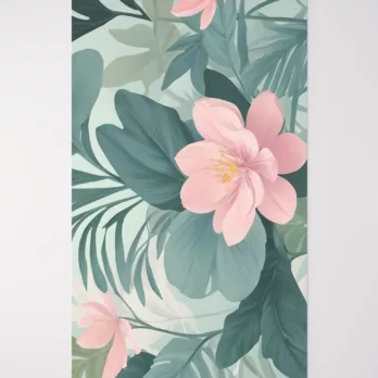 Pastel Serenity Two Botanical Desk Mat 2
