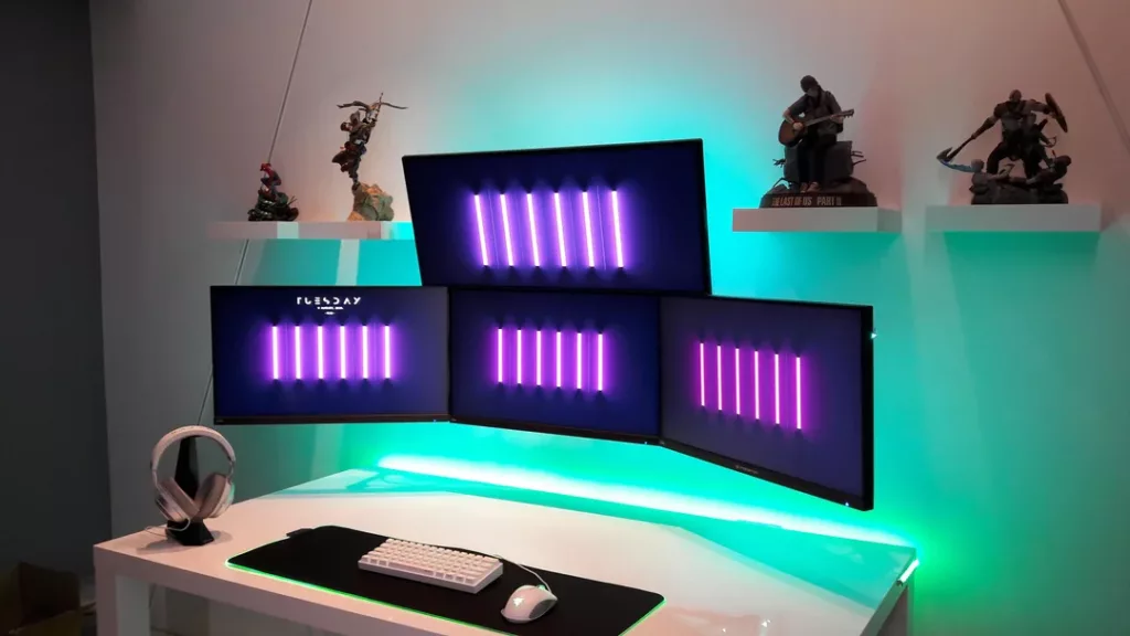 Quad monitor setup by Tartaruga